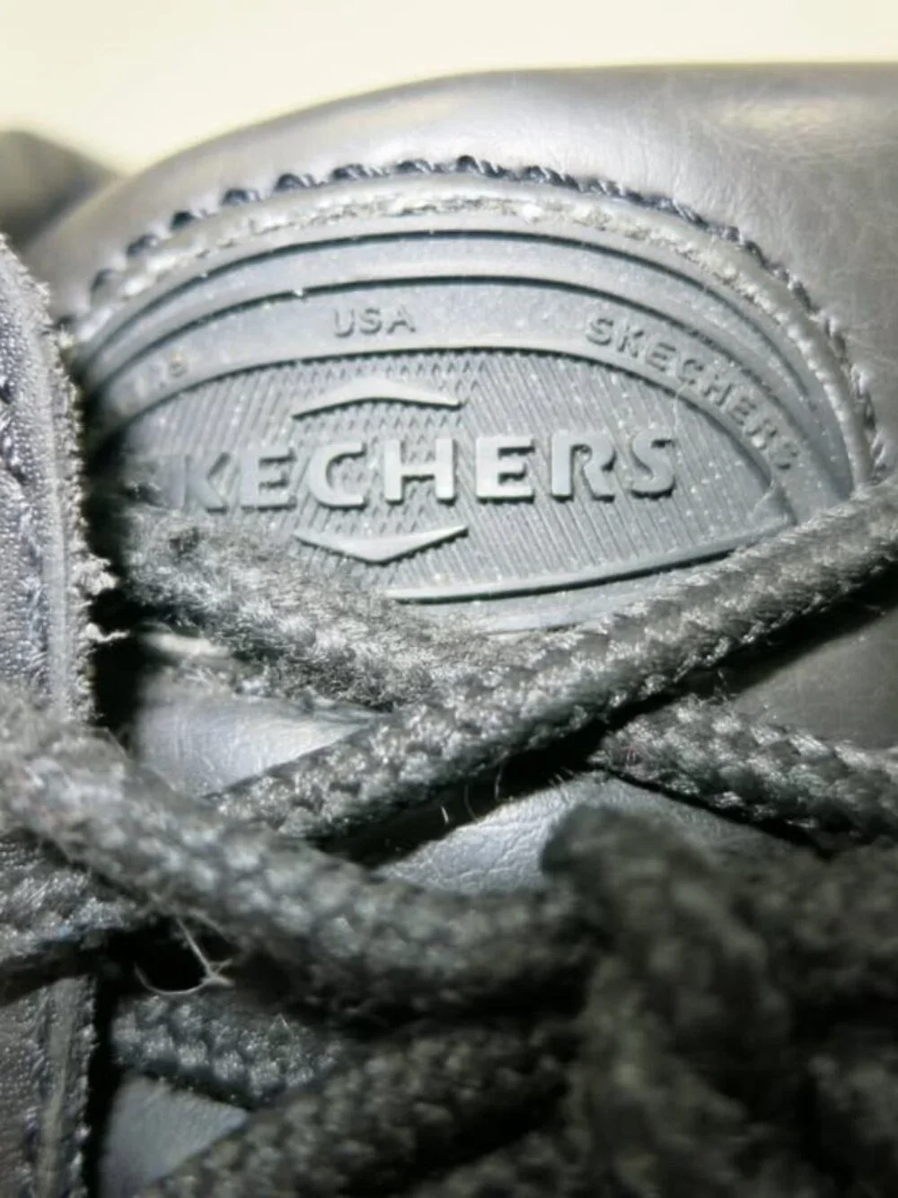 Skechers Soft Toe Leather Work Boots Men's Shoes Hiking Footwear Shoe Sz 12